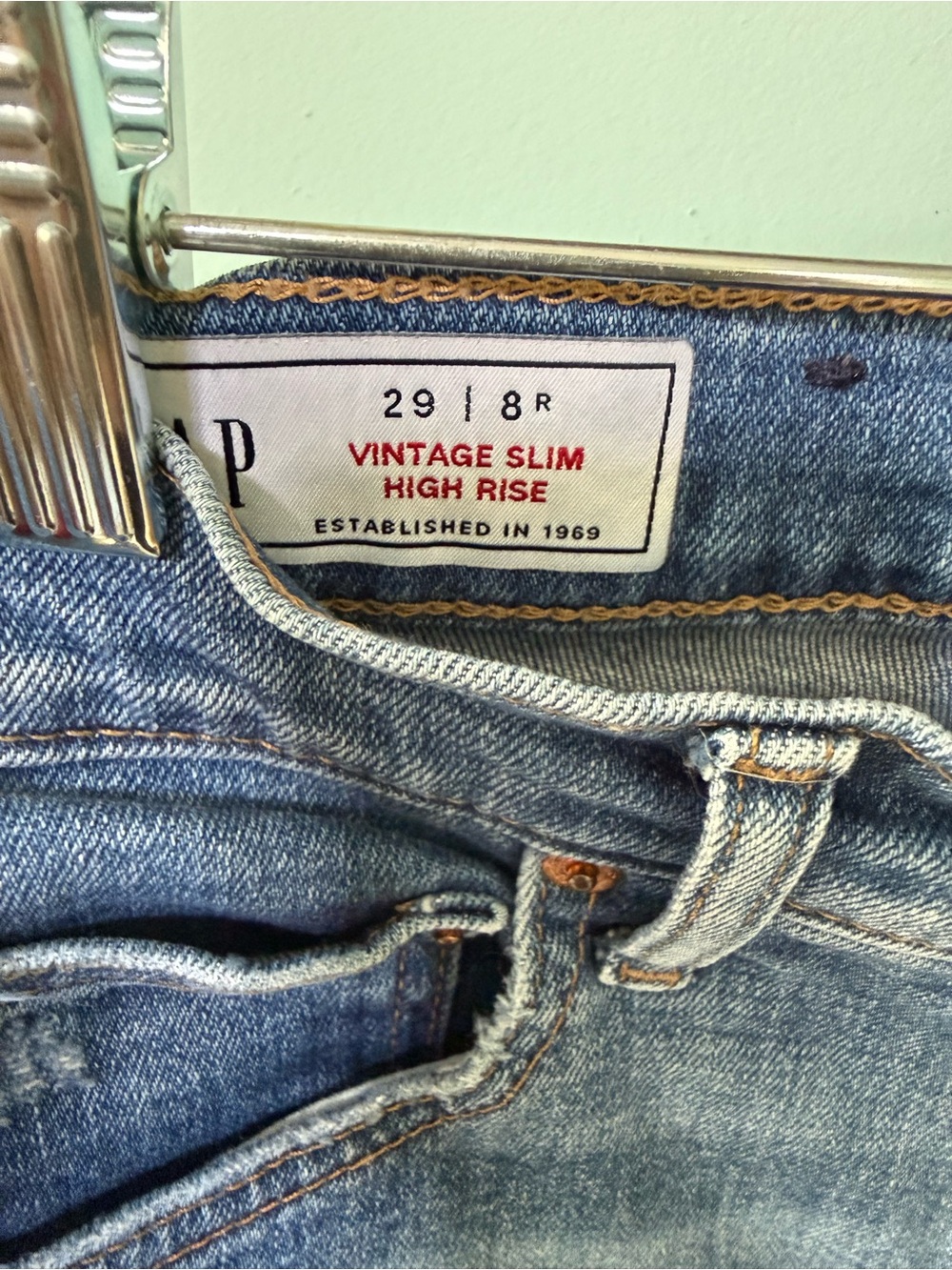 Gap Vintage Slim High Rise Size 29/8 - Picture 5 of 9